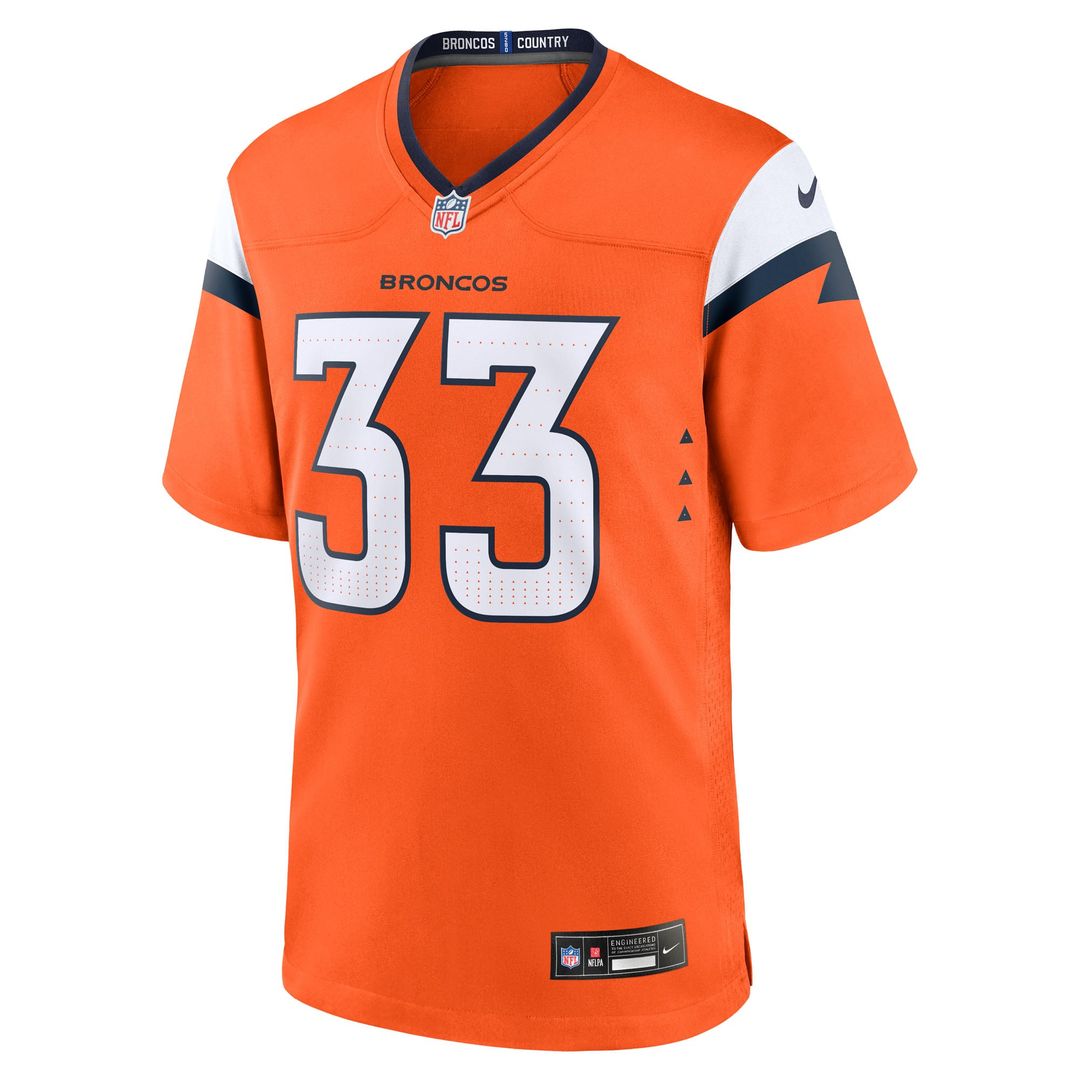 Brent Austin Denver Broncos Team Game Jersey - Orange