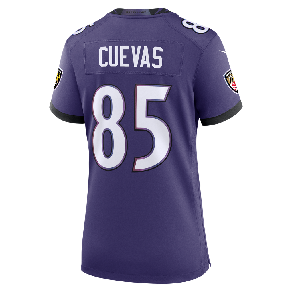 Josh Cuevas Baltimore Ravens Women's Team Game Jersey - Purple