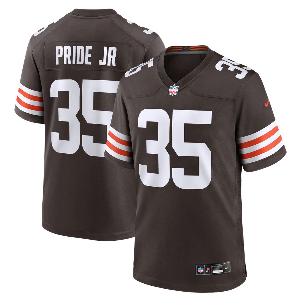 Toriano Pride Jr. Cleveland Browns Team Game Jersey - Brown