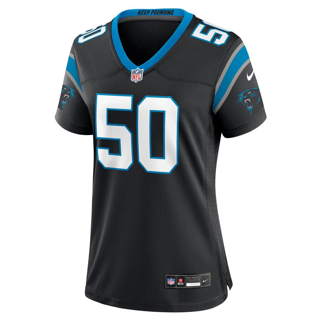 Robert Hunt Carolina Panthers Women's Game Jersey - Black