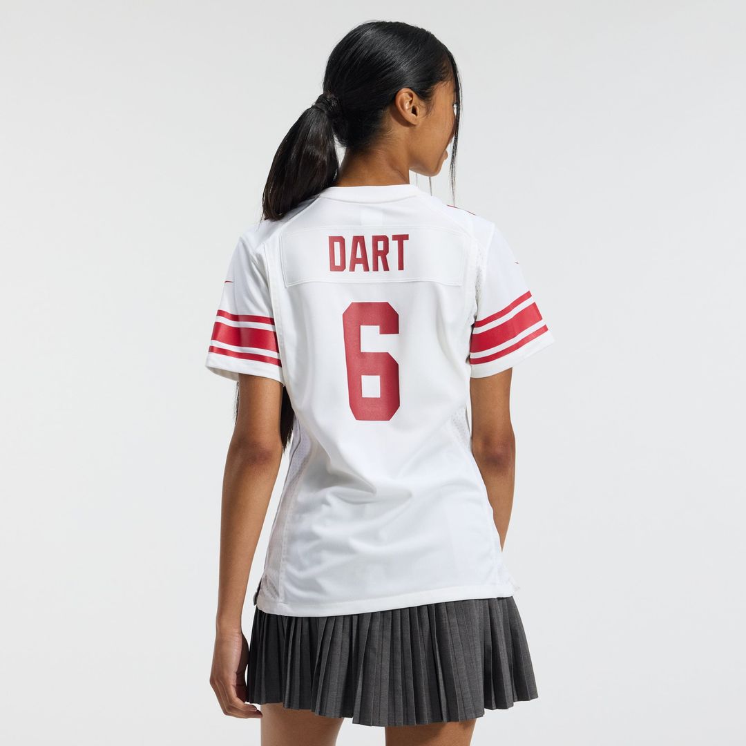 Jaxson Dart New York Giants Women's Team Game Jersey - Royal