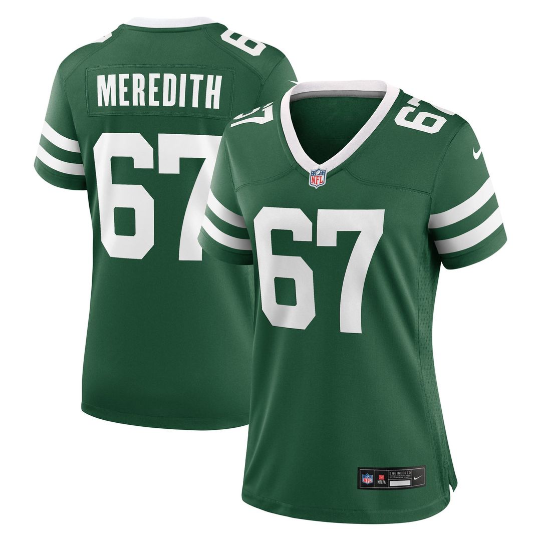 Jordan Meredith New York Jets Women's Team Game Jersey - Legacy Green
