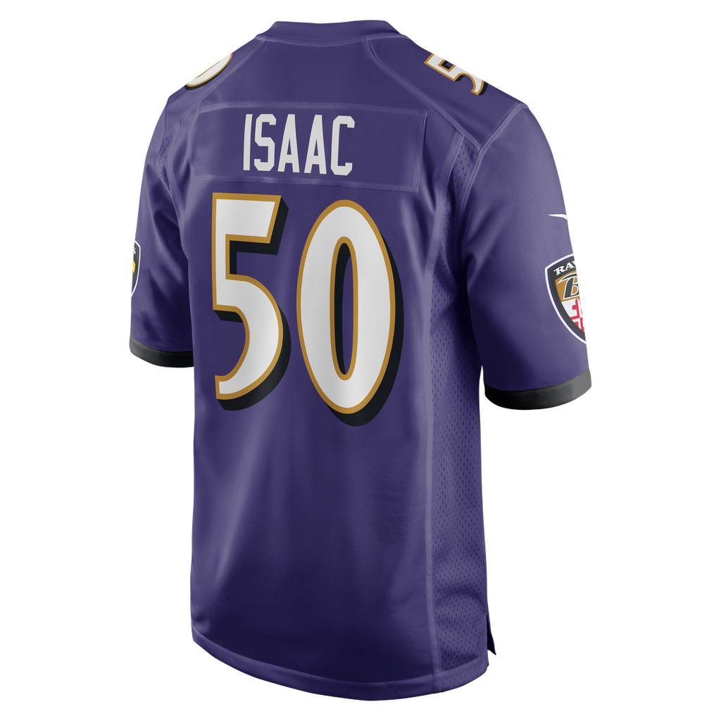 Adisa Isaac Baltimore Ravens Team Game Jersey - Purple
