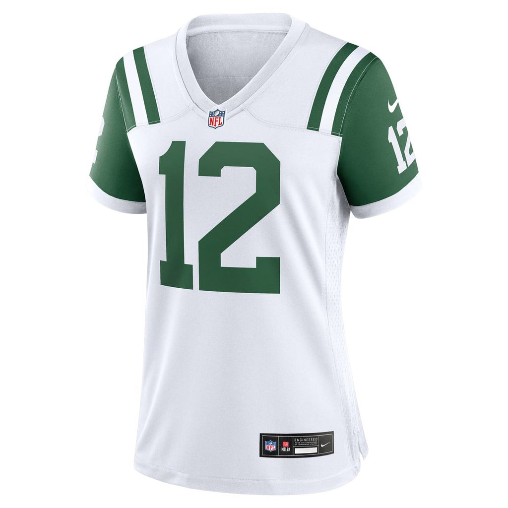Joe Namath New York Jets Women's Classic Alternate Retired Player Game Jersey - White