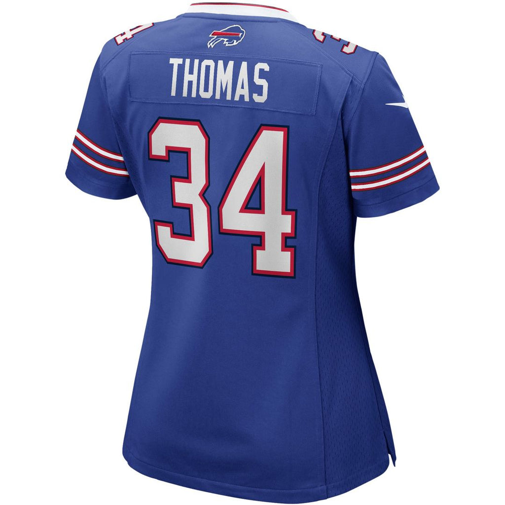 Thurman Thomas Buffalo Bills Women's Game Retired Player Jersey - Royal