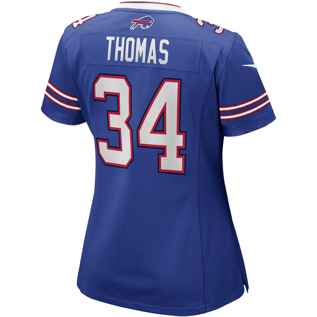 Thurman Thomas Buffalo Bills Women's Game Retired Player Jersey - Royal