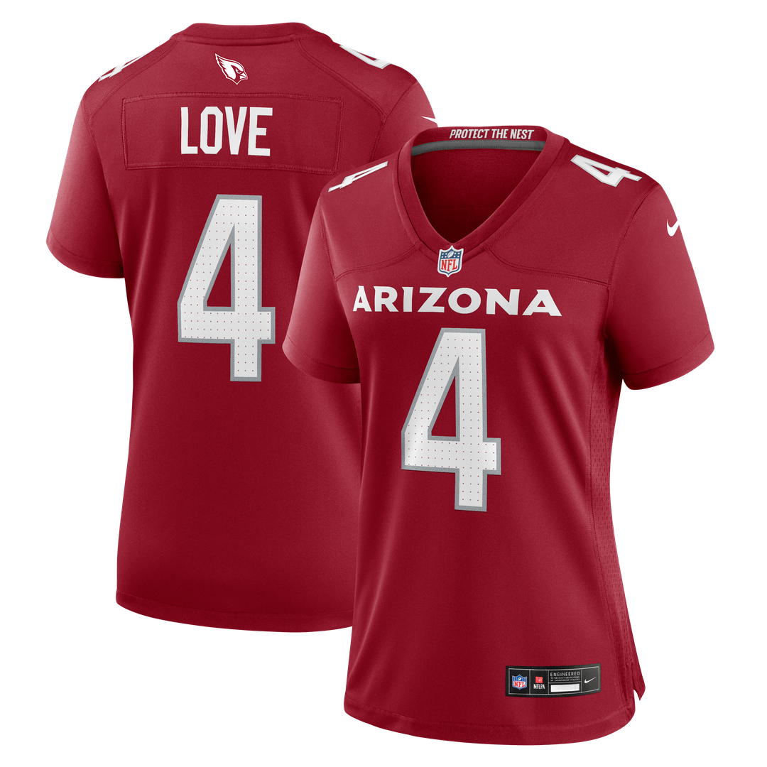 Jeremiyah Love Arizona Cardinals Women's Game Jersey - White