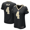 Oscar Delp New Orleans Saints Women's Team Game Jersey - Black
