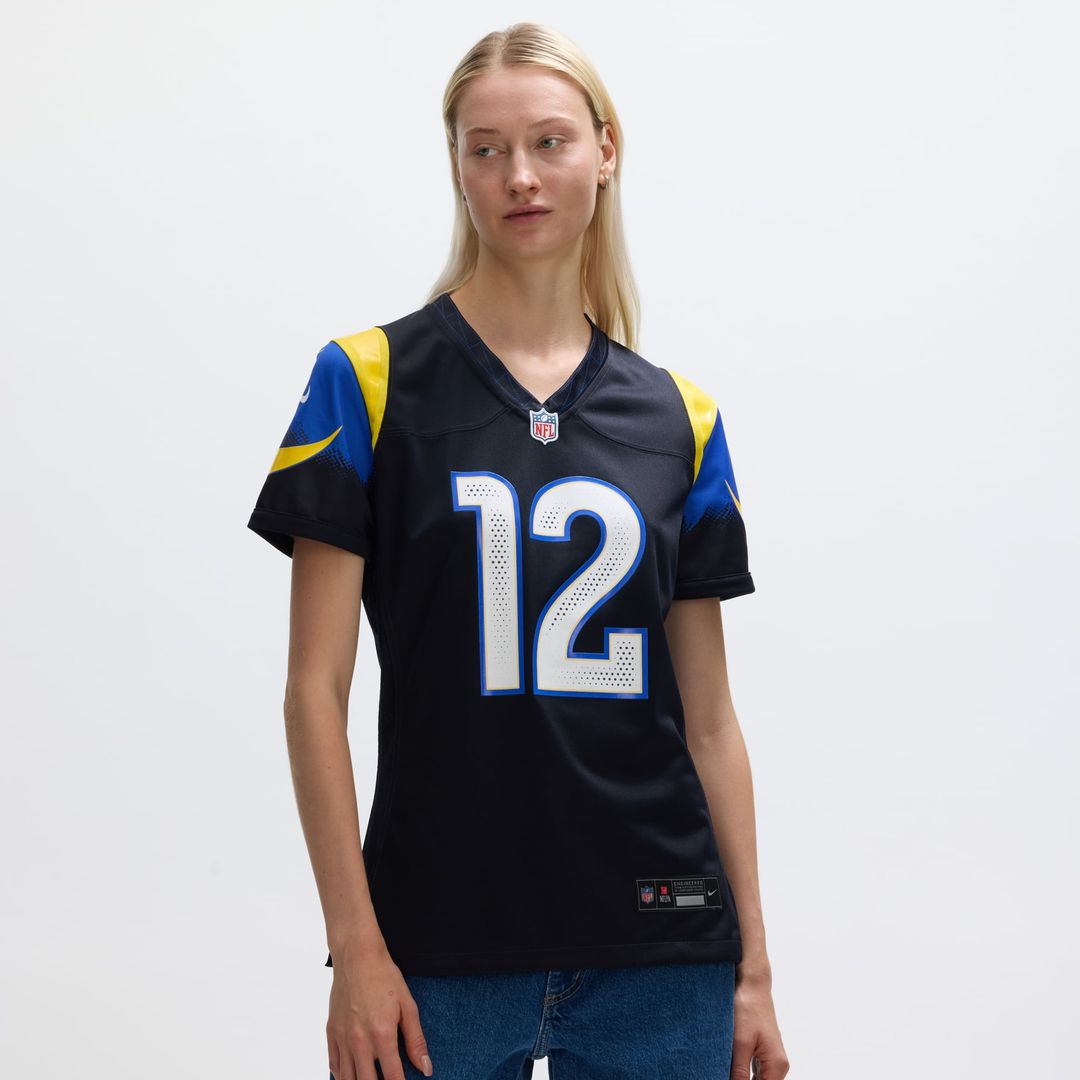Puka Nacua Los Angeles Rams Women's Rivalries Collection Game Jersey - Dark Blue