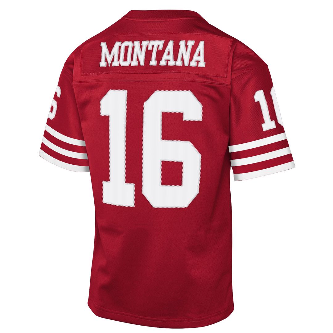Joe Montana San Francisco 49ers Youth 1990 Throwback Fashion Jersey - Scarlet