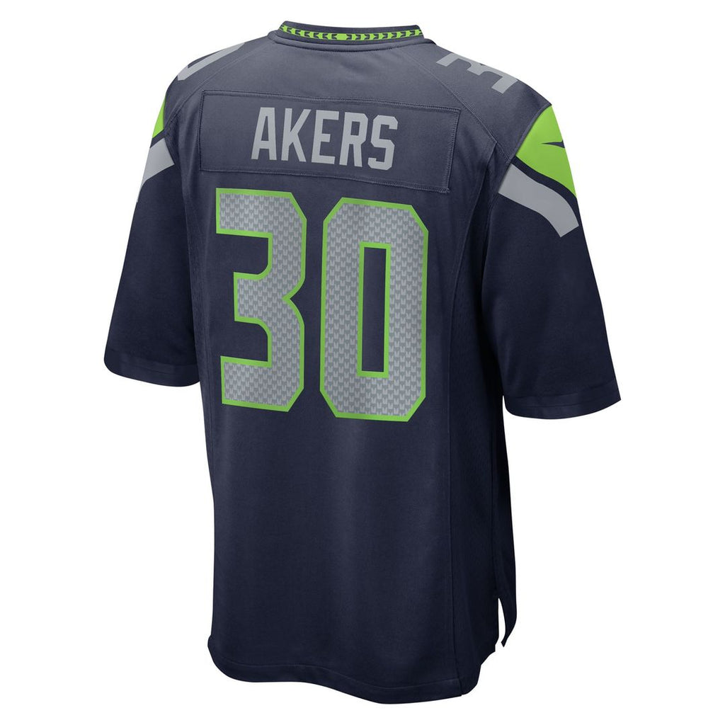 Cam Akers Seattle Seahawks Team Game Jersey - College Navy