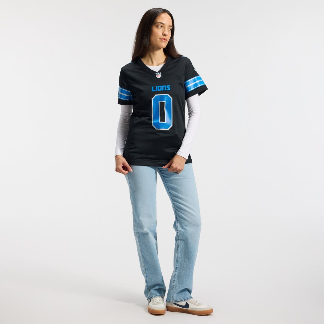 Jahmyr Gibbs Detroit Lions Women's 2nd Alternate Game Player Jersey - Black
