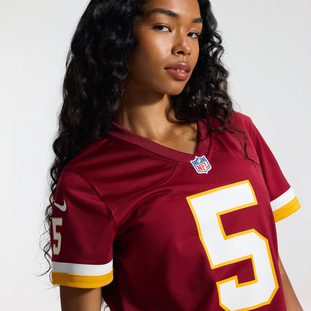 Jayden Daniels Washington Commanders Women's Hail Raiser Alternate Game Jersey - Black