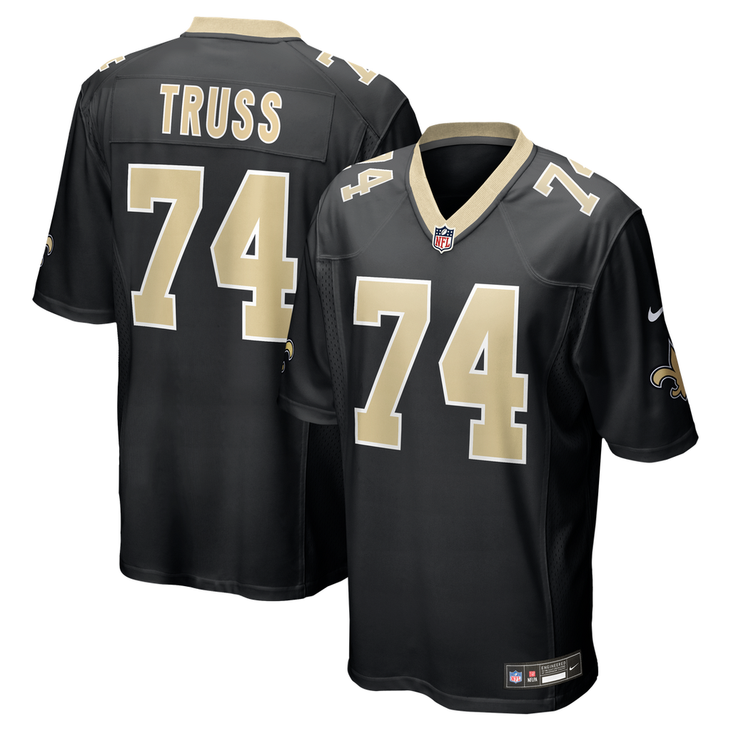 Xavier Truss New Orleans Saints Team Game Jersey - Black