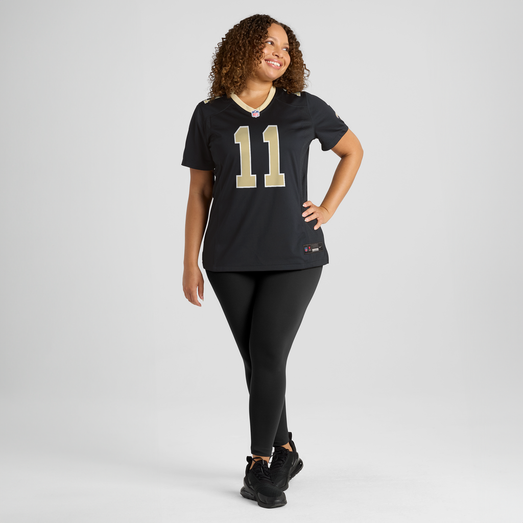 Zach Wilson New Orleans Saints Women's Team Game Jersey - Black