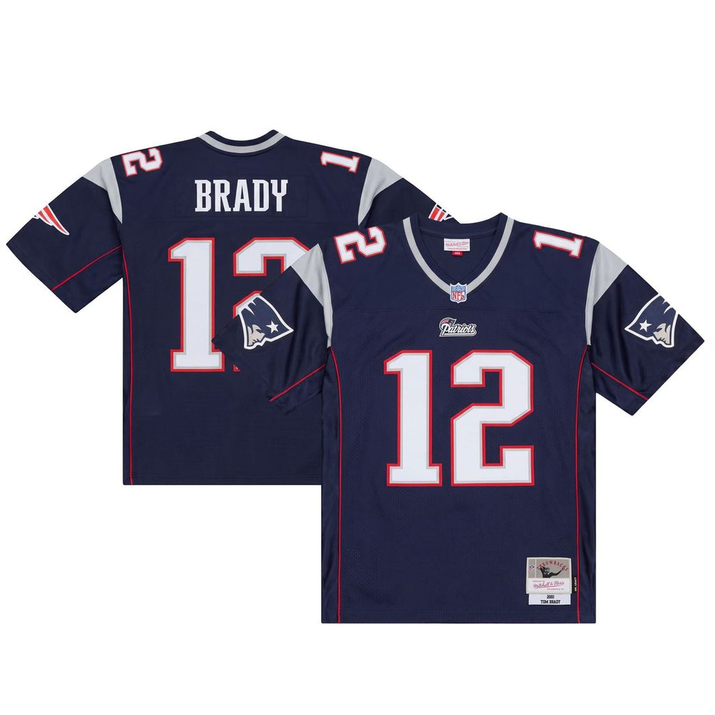 Tom Brady New England Patriots Big & Tall 2001 Legacy Retired Player Jersey - Navy