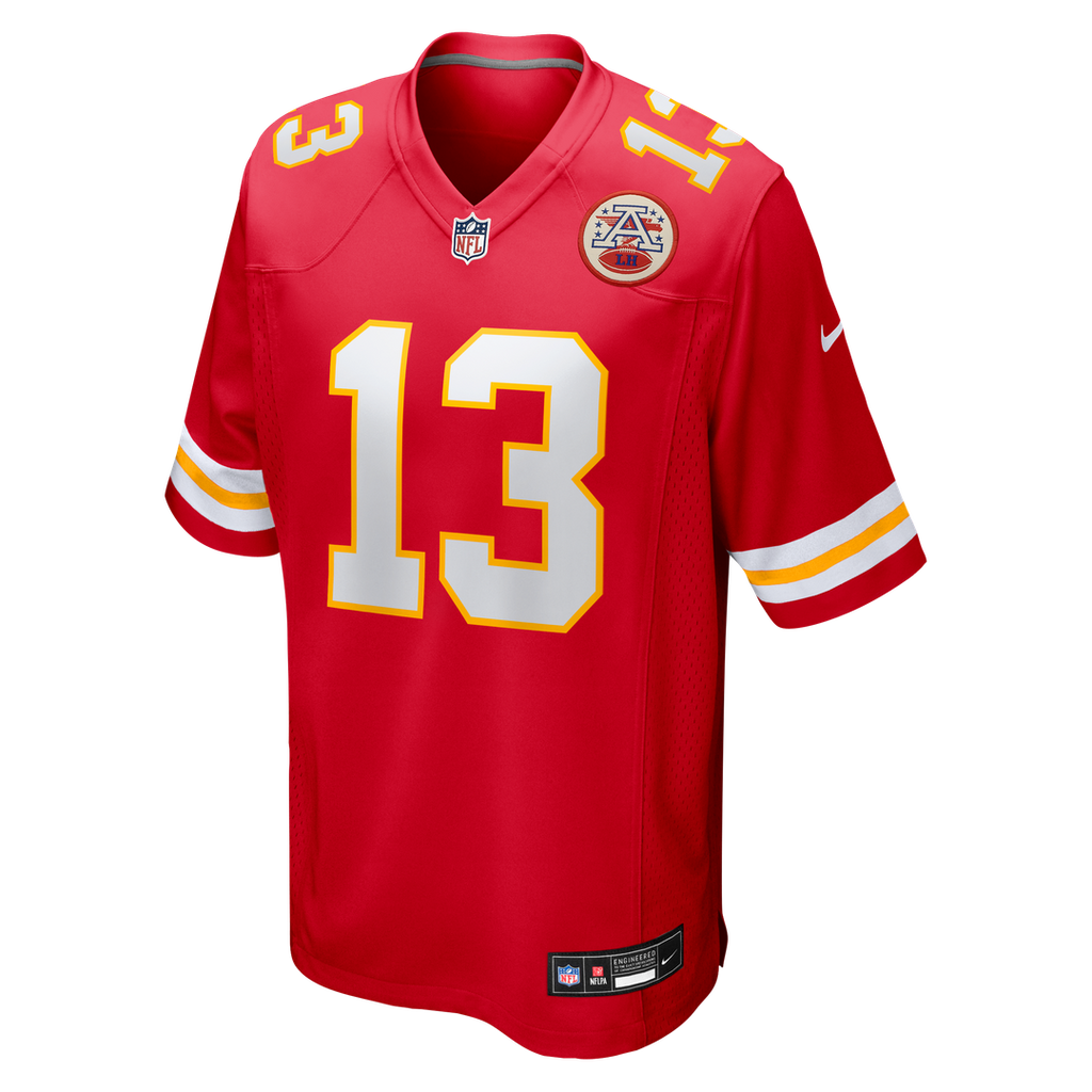 Nazeeh Johnson Kansas City Chiefs Game Player Jersey - Red