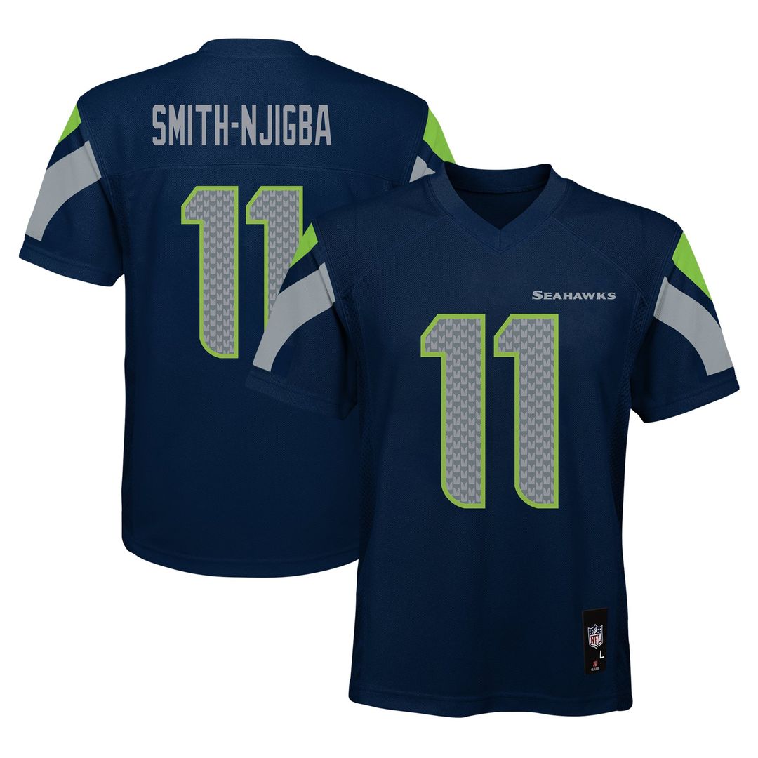 Jaxon Smith - Njigba Seattle Seahawks Youth Replica Jersey - Navy