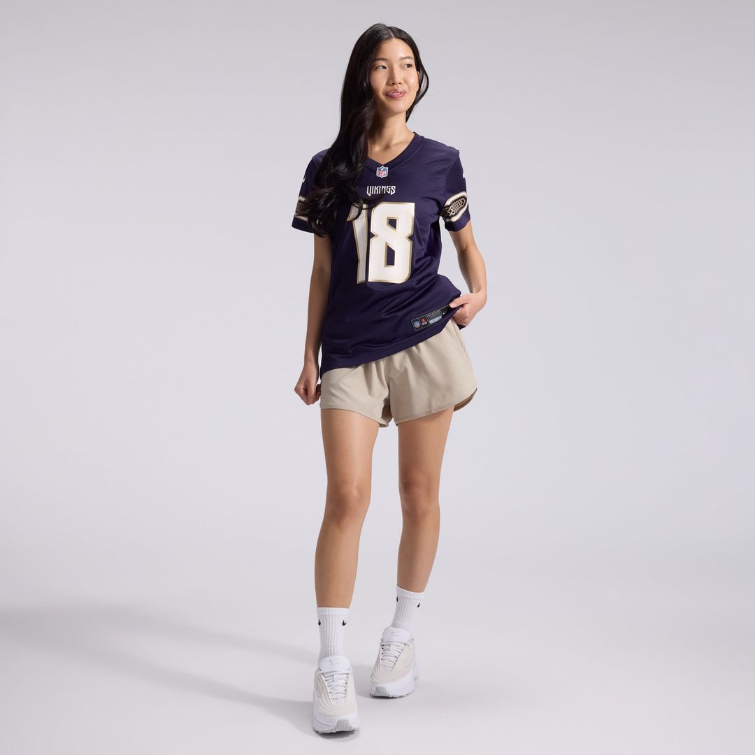 Justin Jefferson Minnesota Vikings Women's 2026 Rivalries Collection Game Jersey - Purple