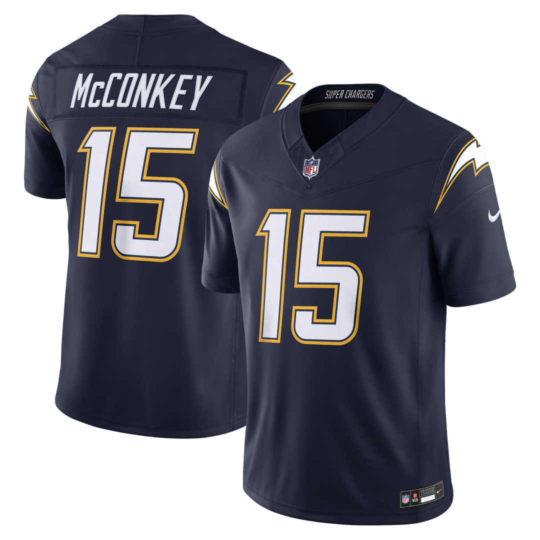 Ladd McConkey Los Angeles Chargers Team Vapor F.U.S.E. Stitched Limited Jersey - Powder Blue