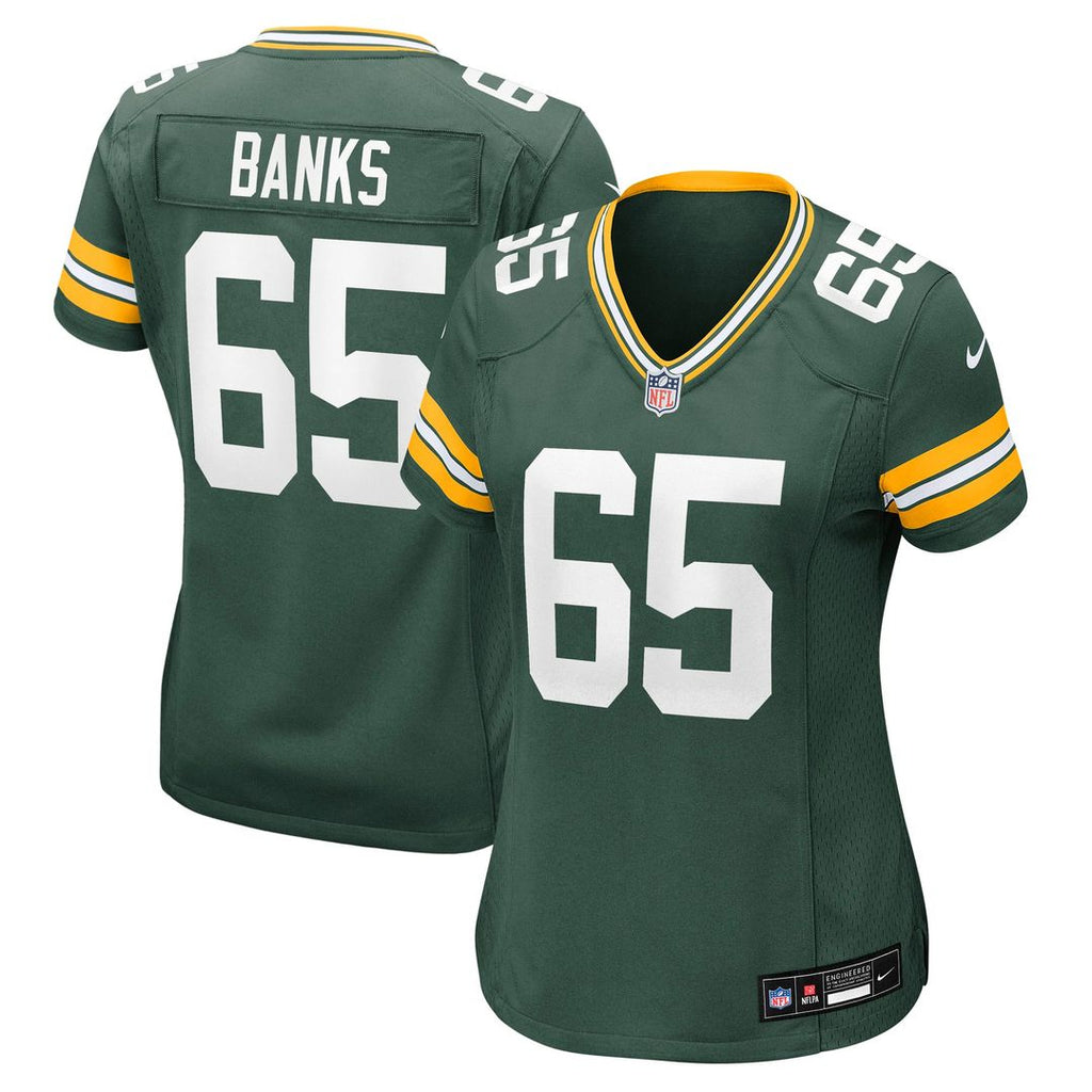 Aaron Banks Green Bay Packers Women's Team Game Jersey - Green