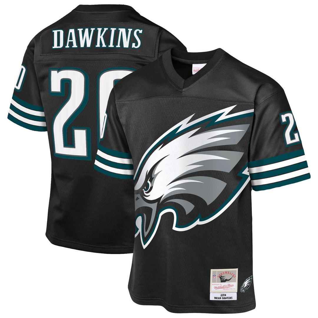 Brian Dawkins Philadelphia Eagles Youth 2004 Throwback Fashion Jersey - Black