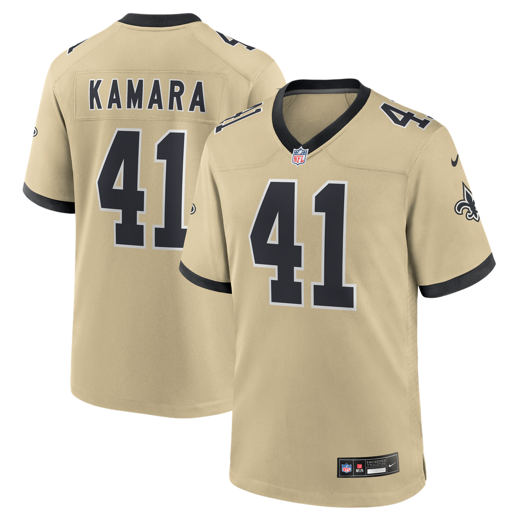 Alvin Kamara New Orleans Saints Gameday Golds Alternate Game Player Jersey - Gold