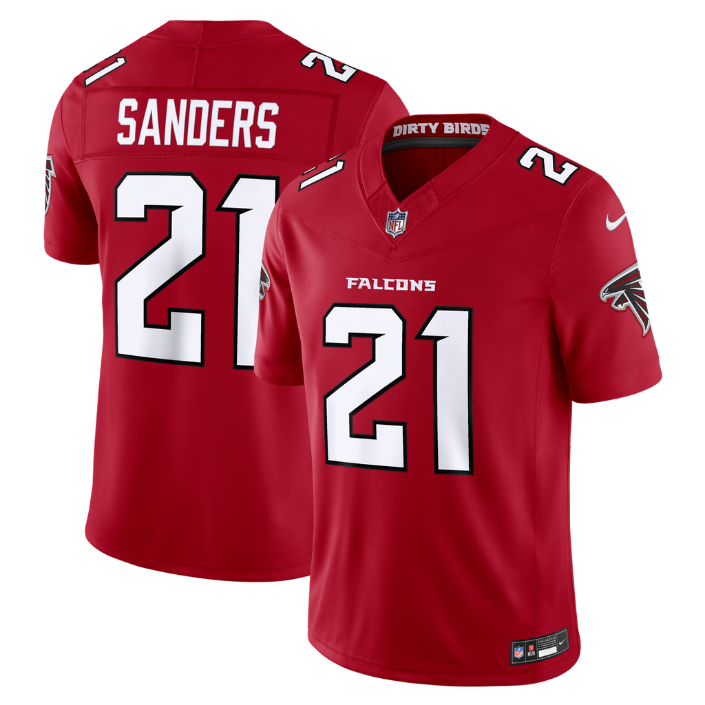 Deion Sanders Atlanta Falcons Team Vapor F.U.S.E. Stitched Retired Limited Jersey - Red