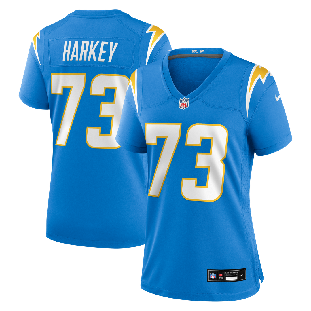 Alex Harkey Los Angeles Chargers Women's Team Game Jersey - Powder Blue