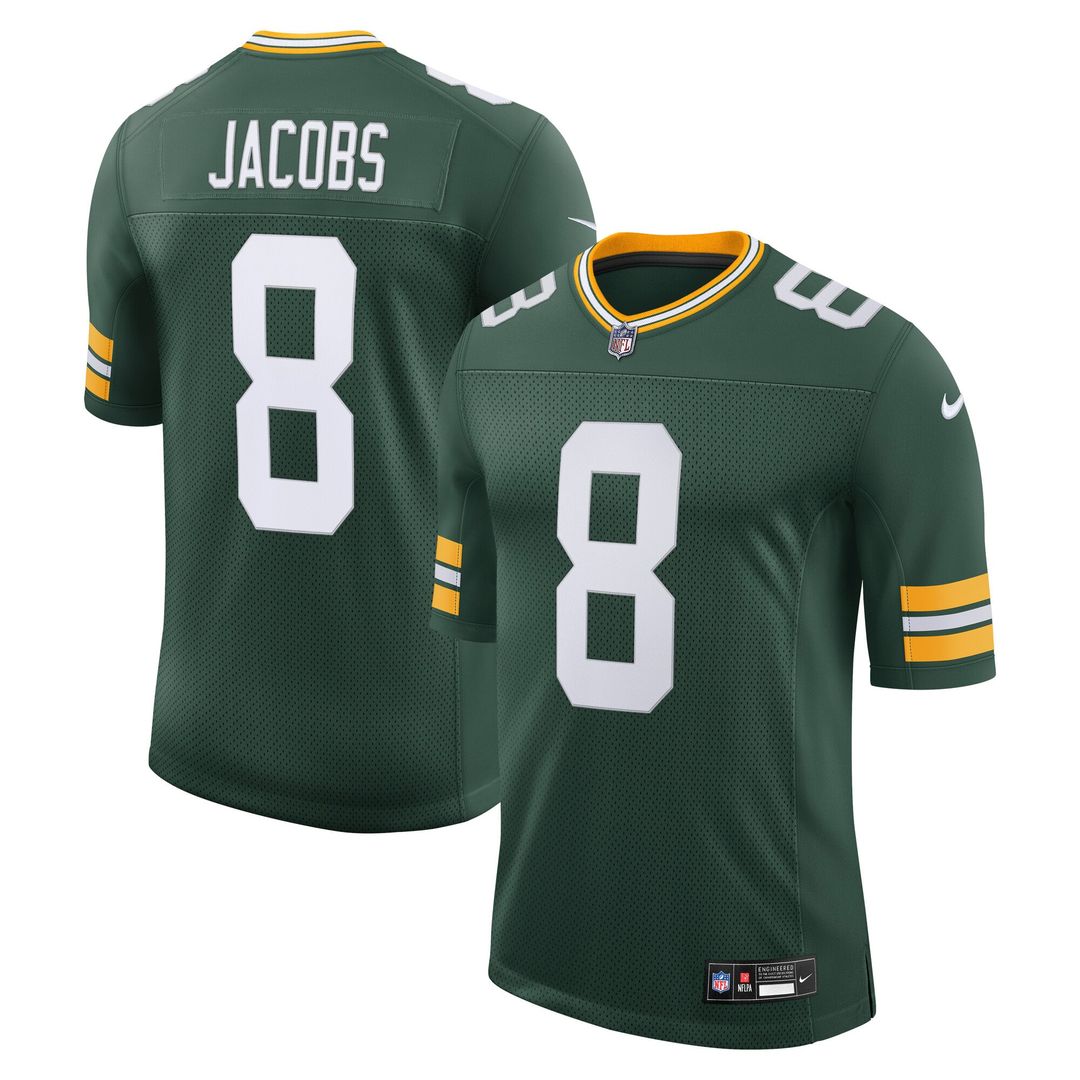 Josh Jacobs Green Bay Packers Vapor Untouchable Stitched Limited Jersey - Green