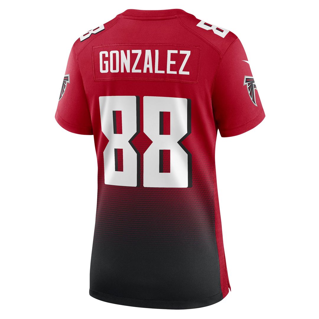 Tony Gonzalez Atlanta Falcons Women's Game Retired Player Jersey - Black