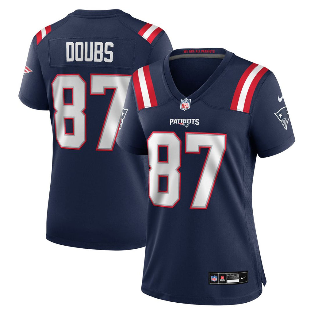 Romeo Doubs New England Patriots Women's Team Game Jersey - Navy