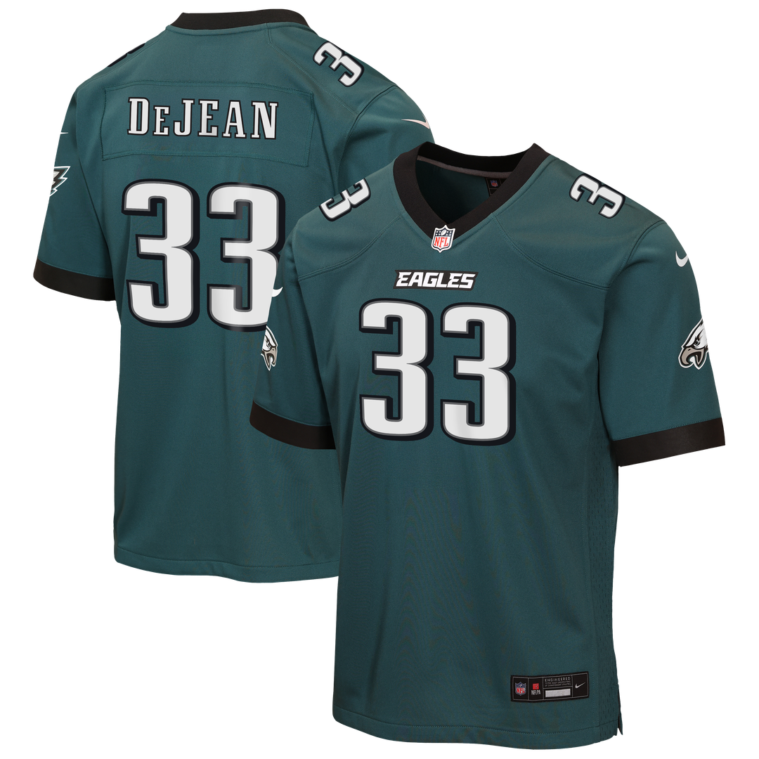 Cooper DeJean Philadelphia Eagles Youth Team Game Jersey - Midnight Green