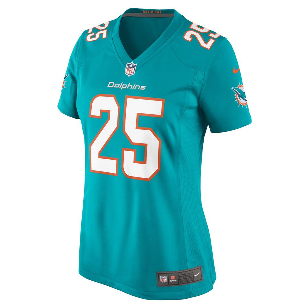 Jaylen Wright Miami Dolphins Women's Game Jersey - Aqua