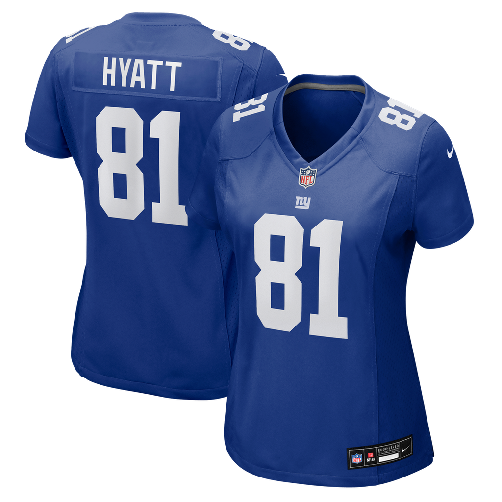 Jalin Hyatt New York Giants Women's Team Game Jersey - Royal