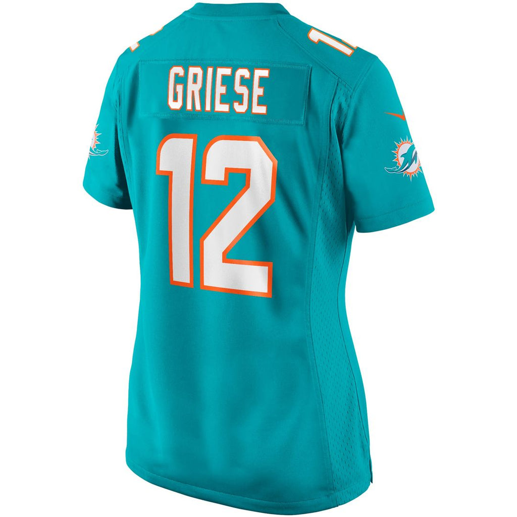 Bob Griese Miami Dolphins Women's Game Retired Player Jersey - Aqua