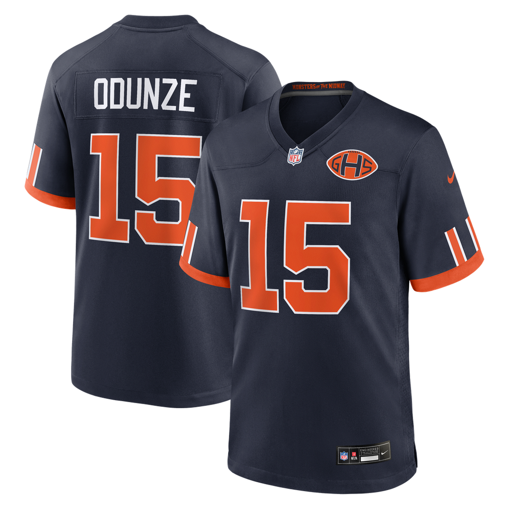 Rome Odunze Chicago Bears 2026 Rivalries Collection Game Jersey - Navy