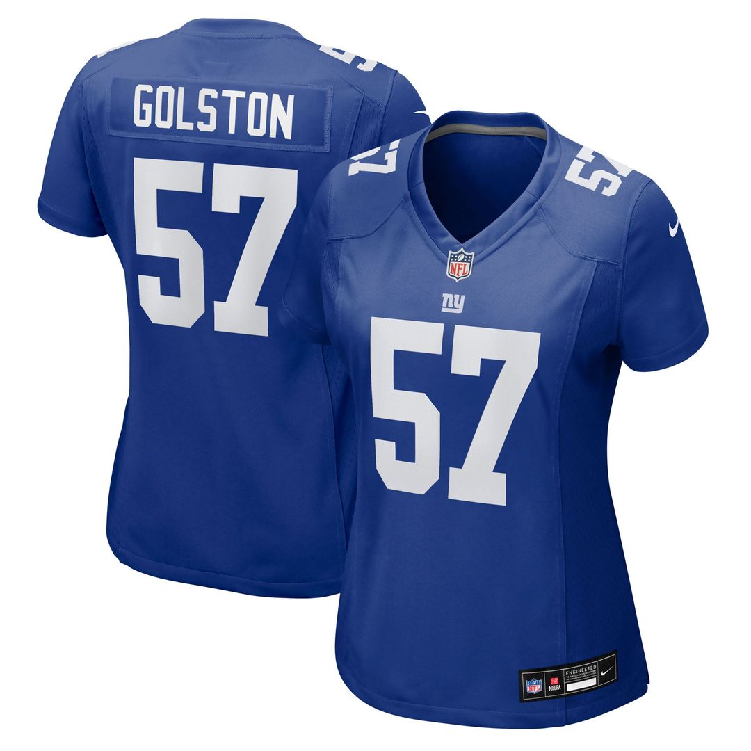 Chauncey Golston New York Giants Women's Team Game Jersey - Royal