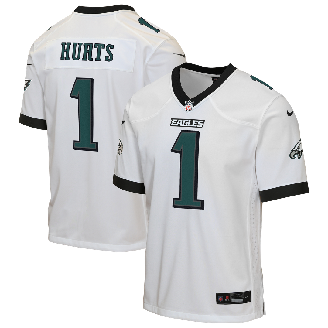 Jalen Hurts Philadelphia Eagles Youth Game Jersey - White