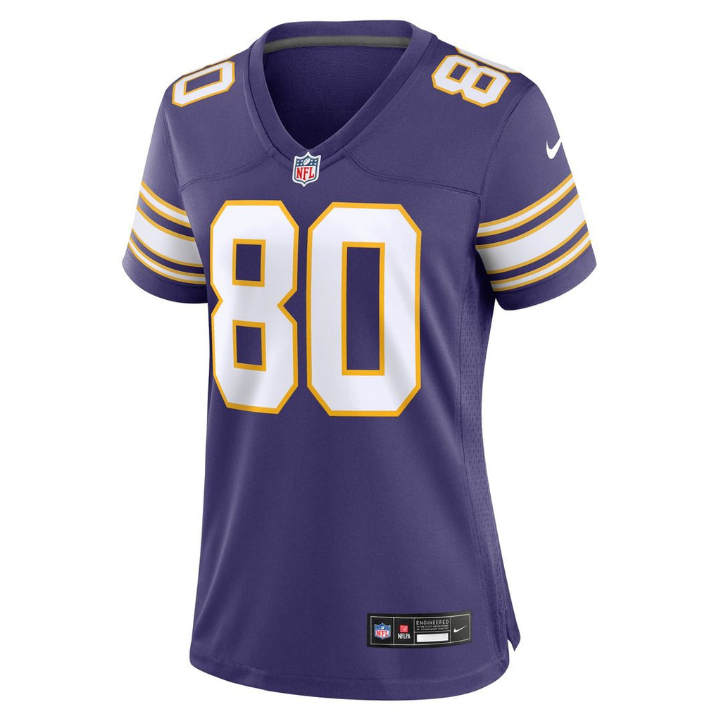 Cris Carter Minnesota Vikings Women's Classic Retired Player Game Jersey - Purple