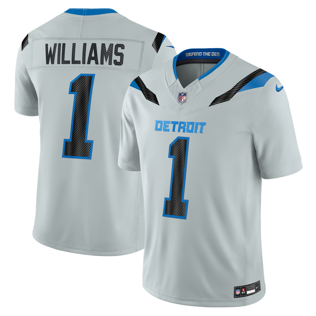 Jameson Williams Detroit Lions 2026 Rivalries Collection Stitched Limited Jersey - Silver