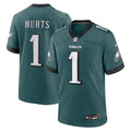 Jalen Hurts Philadelphia Eagles Team Game Jersey - Midnight Green