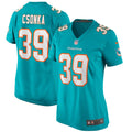 Larry Csonka Miami Dolphins Women's Game Retired Player Jersey - Aqua