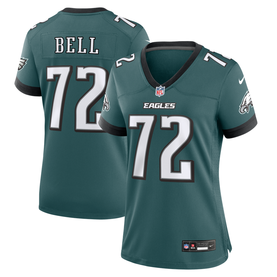 Markel Bell Philadelphia Eagles Women's Team Game Jersey - Midnight Green