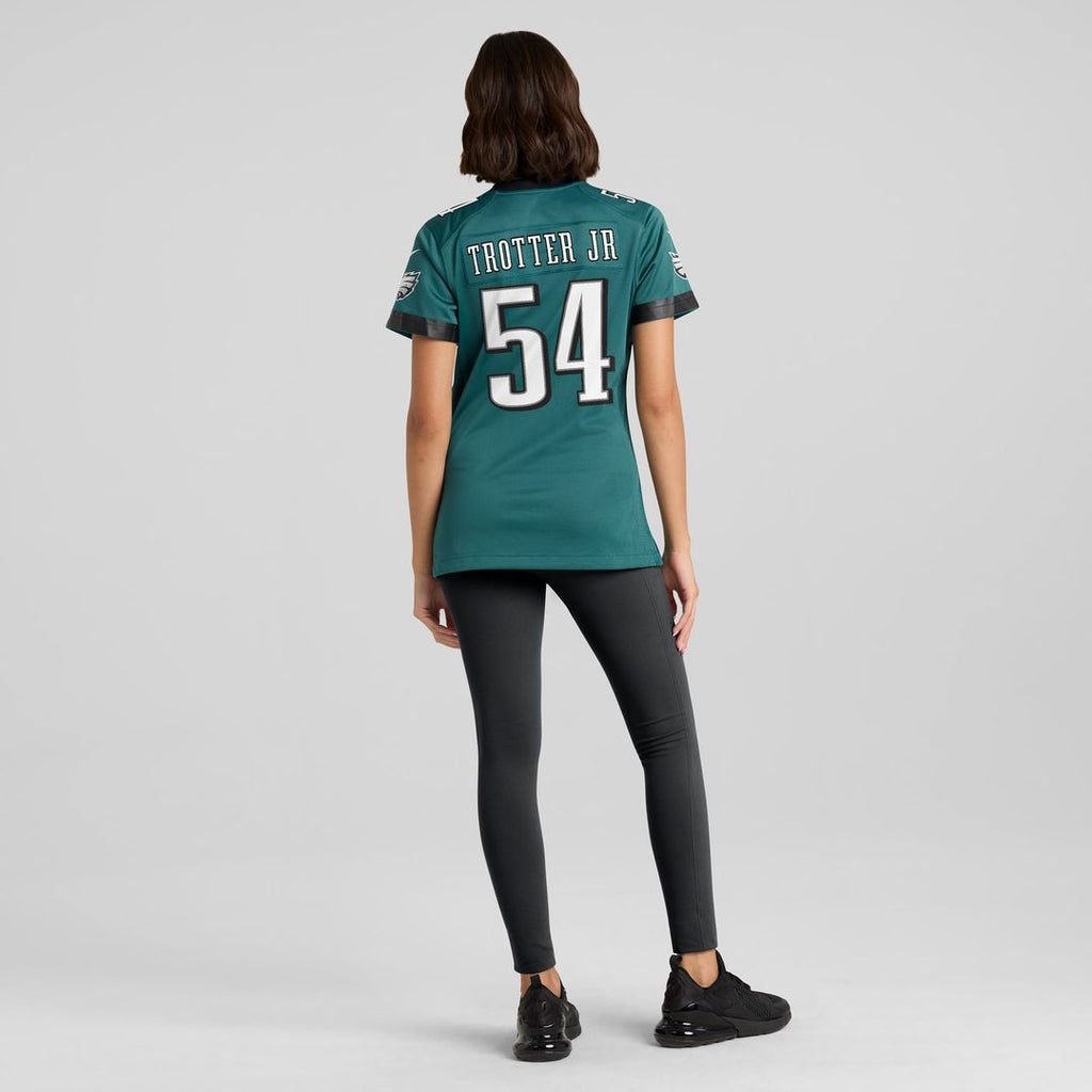 Jeremiah Trotter Jr. Philadelphia Eagles Women's Team Game Jersey - Midnight Green