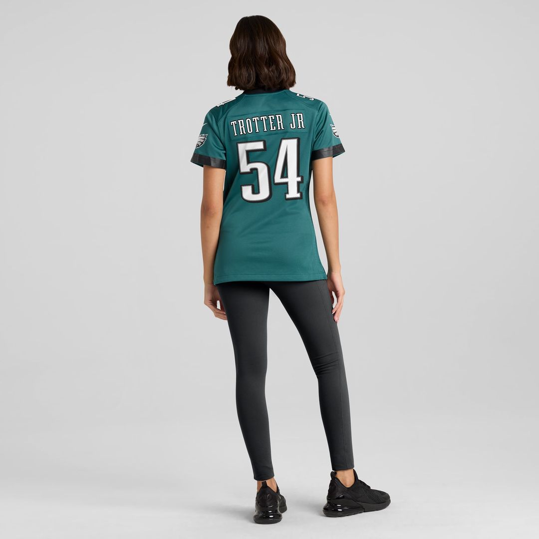 Jeremiah Trotter Jr. Philadelphia Eagles Women's Team Game Jersey - Midnight Green