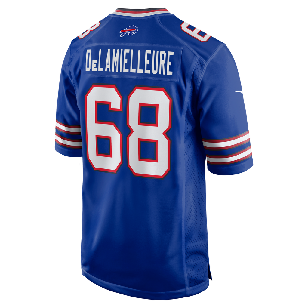 Joe DeLamielleure Buffalo Bills Game Retired Player Jersey - Royal