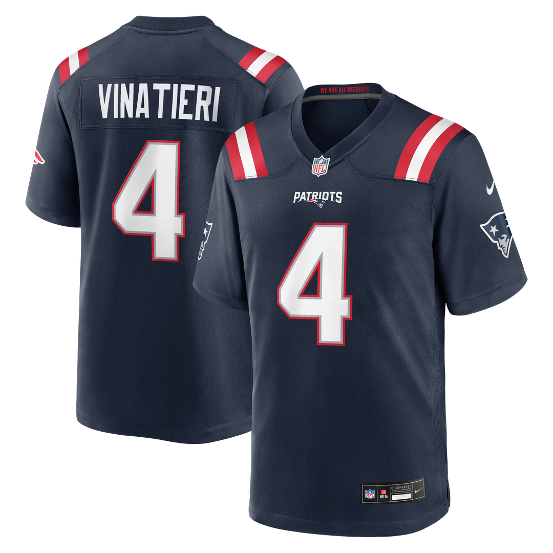 Adam Vinatieri New England Patriots Team Retired Game Jersey - Navy