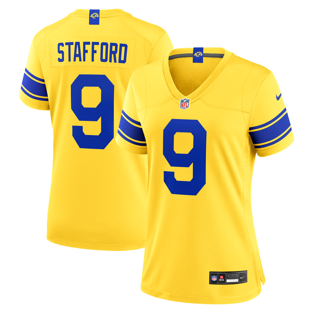 Matthew Stafford Los Angeles Rams Women's Classic Sol Game Jersey