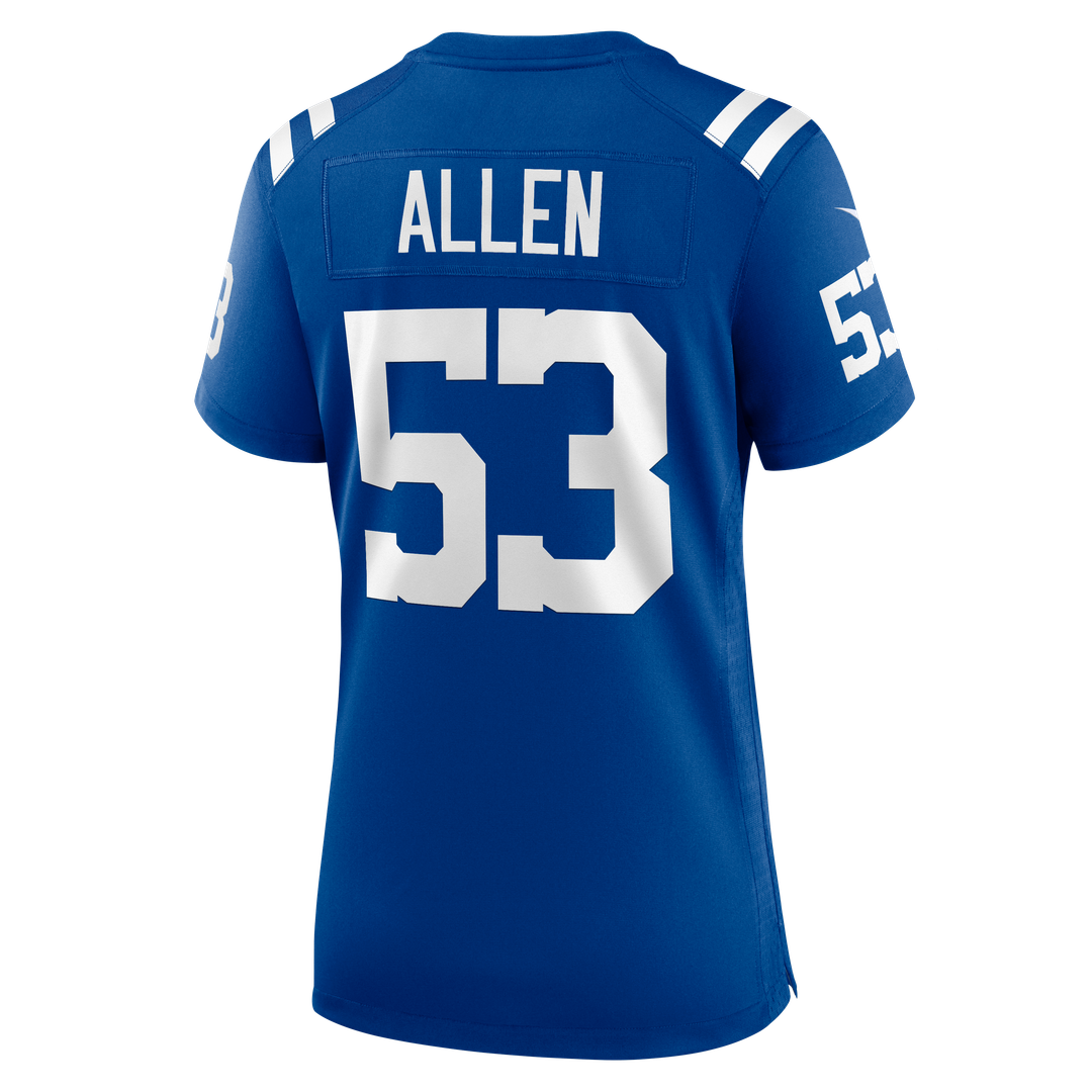 CJ Allen Indianapolis Colts Women's Team Game Jersey - Royal